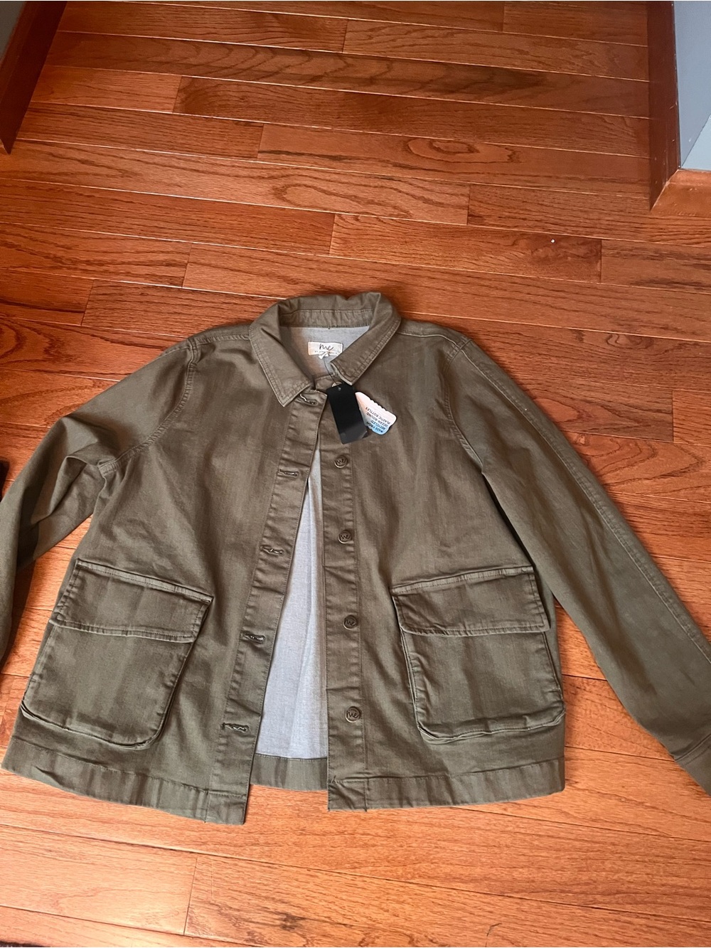 Women’s Jennie Garth Me  Olive Utility Jacket - Casual NWT Size L